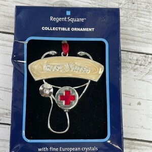 REGENT SQUARE BEST NURSE CHRISTMAS ORNAMENT NIB
